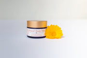 Botanical Beauty Balm, herbal face balm, restorative, nourishing facial skincare, 2 oz, gold lid