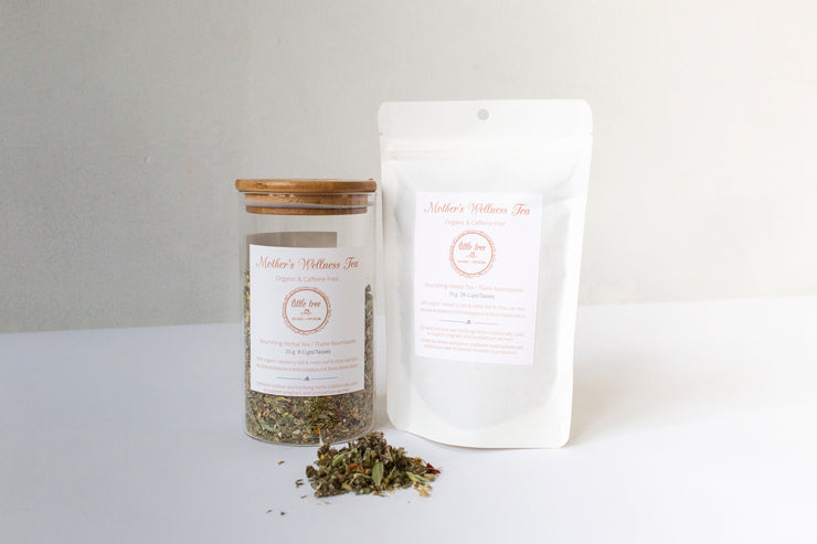 Mother's Wellness Tea, nourishing pregnancy & postpartum tea, compostable tea bag, organic, loose leaf